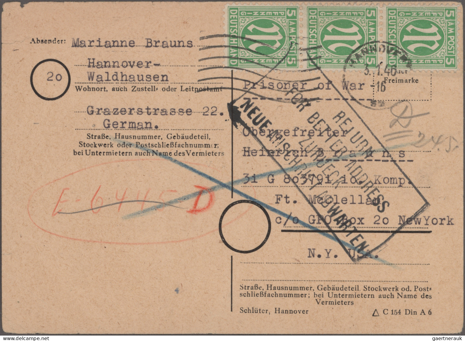 Bizone: 1945/1946, AM-Post Amerikanischer Und Englischer Druck, Interessante Und - Autres & Non Classés