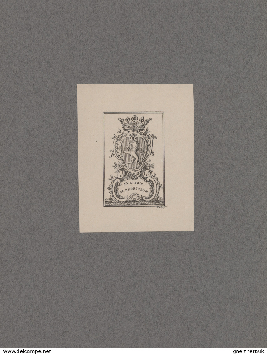 Varia (im Briefmarkenkatalog): 1800/1950 (?), Ex Libris, Vielseitige Sammlung Vo - Autres & Non Classés