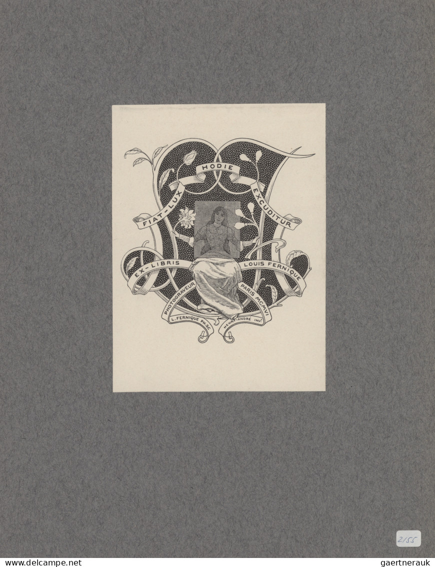 Varia (im Briefmarkenkatalog): 1893/1921, Ex Libris, Sammlung Von Ca. 126 Stück - Other & Unclassified