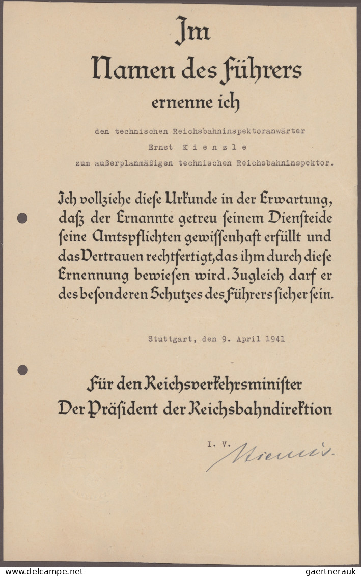 Varia (im Briefmarkenkatalog): 3.Reich: KVK 2.Kl Ohne Schwerter Mit Punze 19 Und - Autres & Non Classés