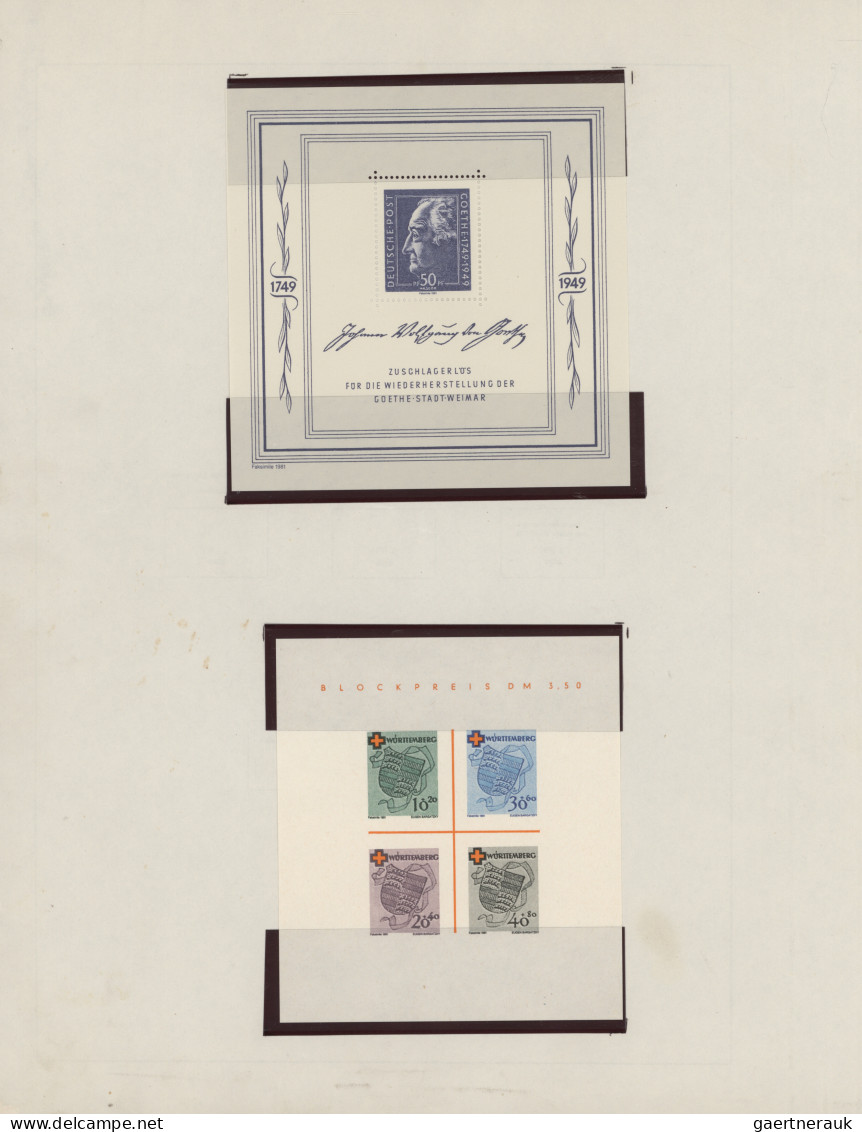 Nachlässe: 1860er-1960er Jahre ca.: Nachlass von Marken und Briefen in acht Albe
