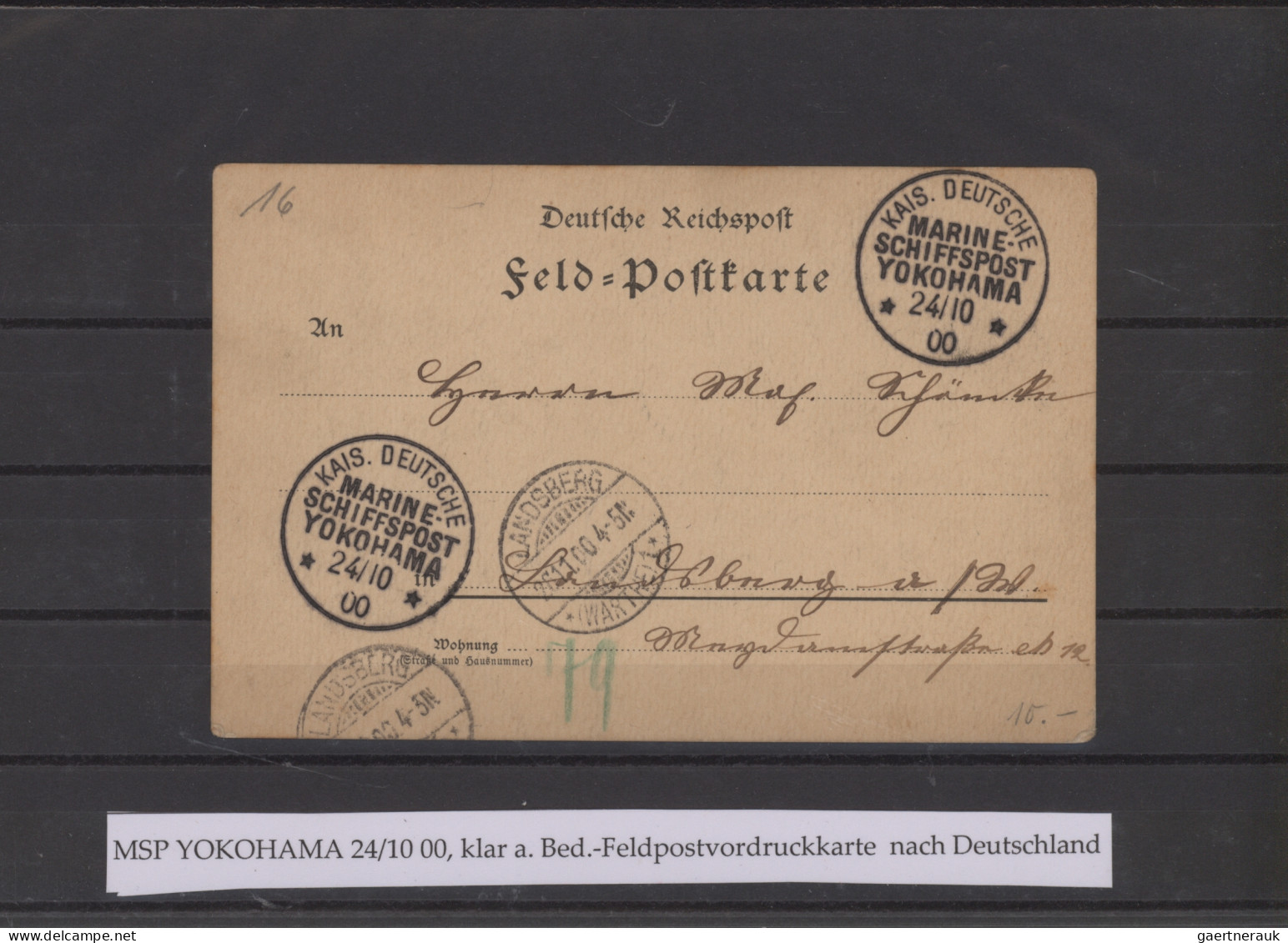 Nachlässe: 1884 Ab, Sehr Interessanter Steckkartenposten Mit Fast Nur Briefen Un - Lots & Kiloware (min. 1000 Stück)