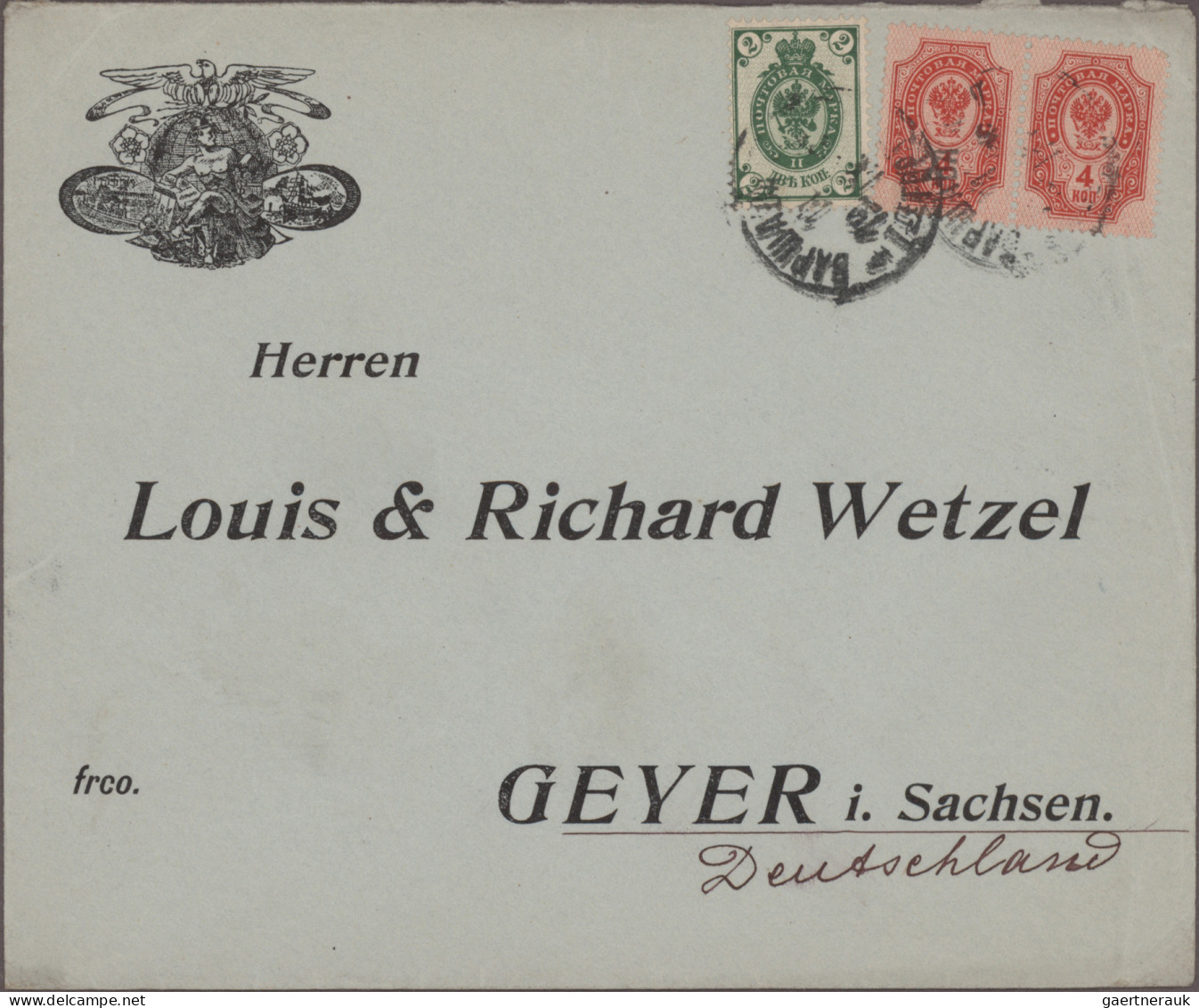 Nachlässe: 1898/1960 ca., Nachlass Geschäftspost (Wetzel, Chemnitz) mit über 430