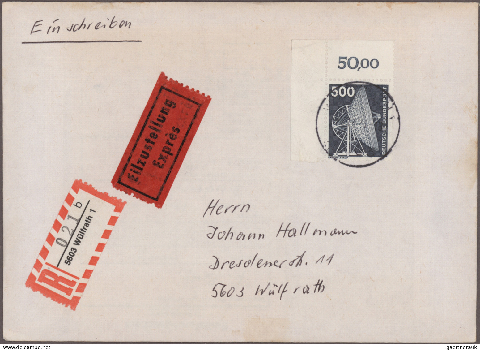Nachlässe: Gewaltiger Posten Briefe Und Karten "Nachkriegsdeutschland" Mit Siche - Vrac (min 1000 Timbres)
