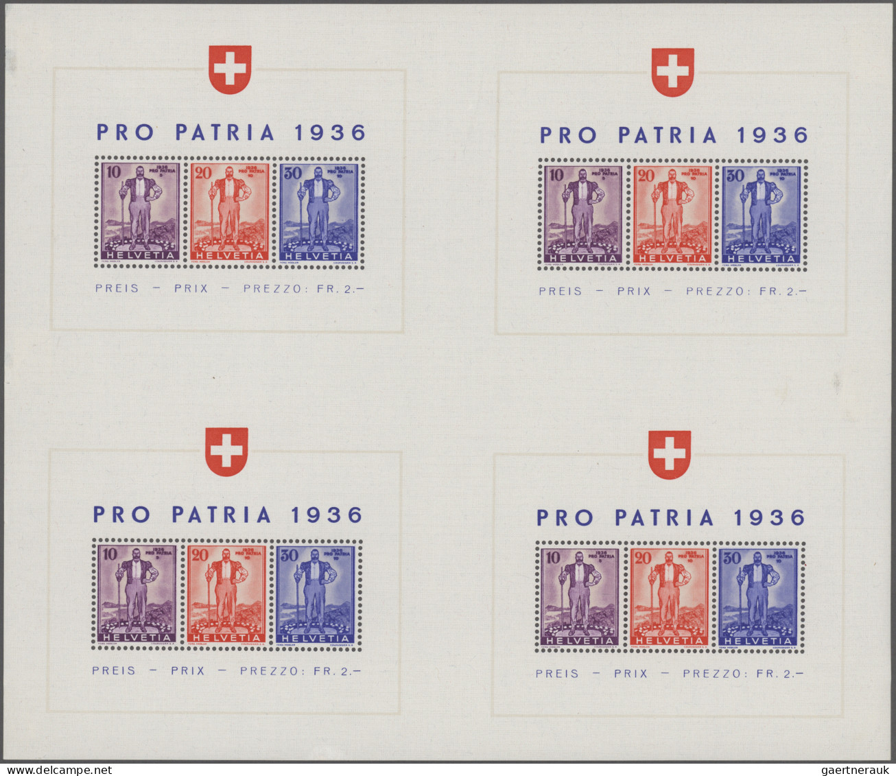 Nachlässe: 1850/1999, SCHWEIZ/LIECHTENSTEIN, Posten Mit 8 Teilsammlungen Schweiz - Lots & Kiloware (mixtures) - Min. 1000 Stamps