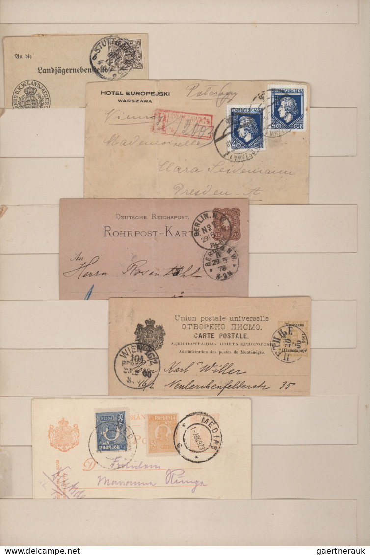 Nachlässe: Uriger Alt-Nachlass Aus Familienbesitz, Ein Dickes Altes Briefalbum M - Vrac (min 1000 Timbres)