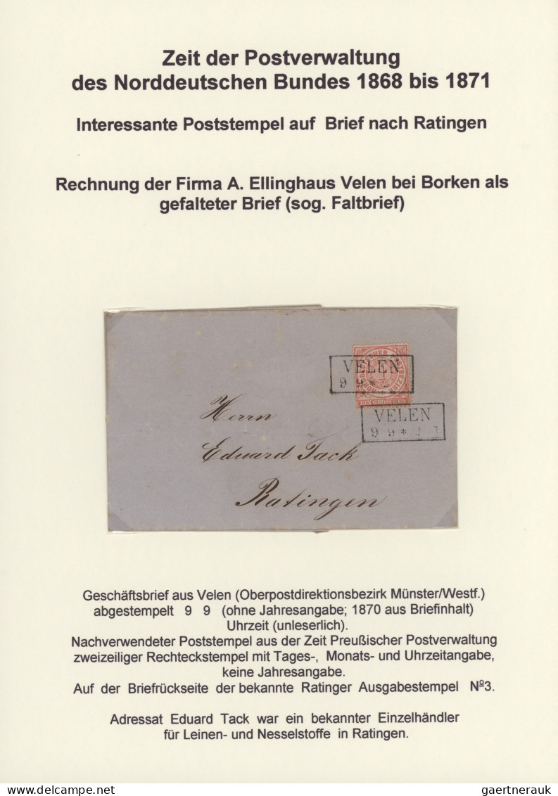 Heimat: Nordrhein-Westfalen: 1809/1945, RATINGEN, inhaltsreiche Heimatsammlung m