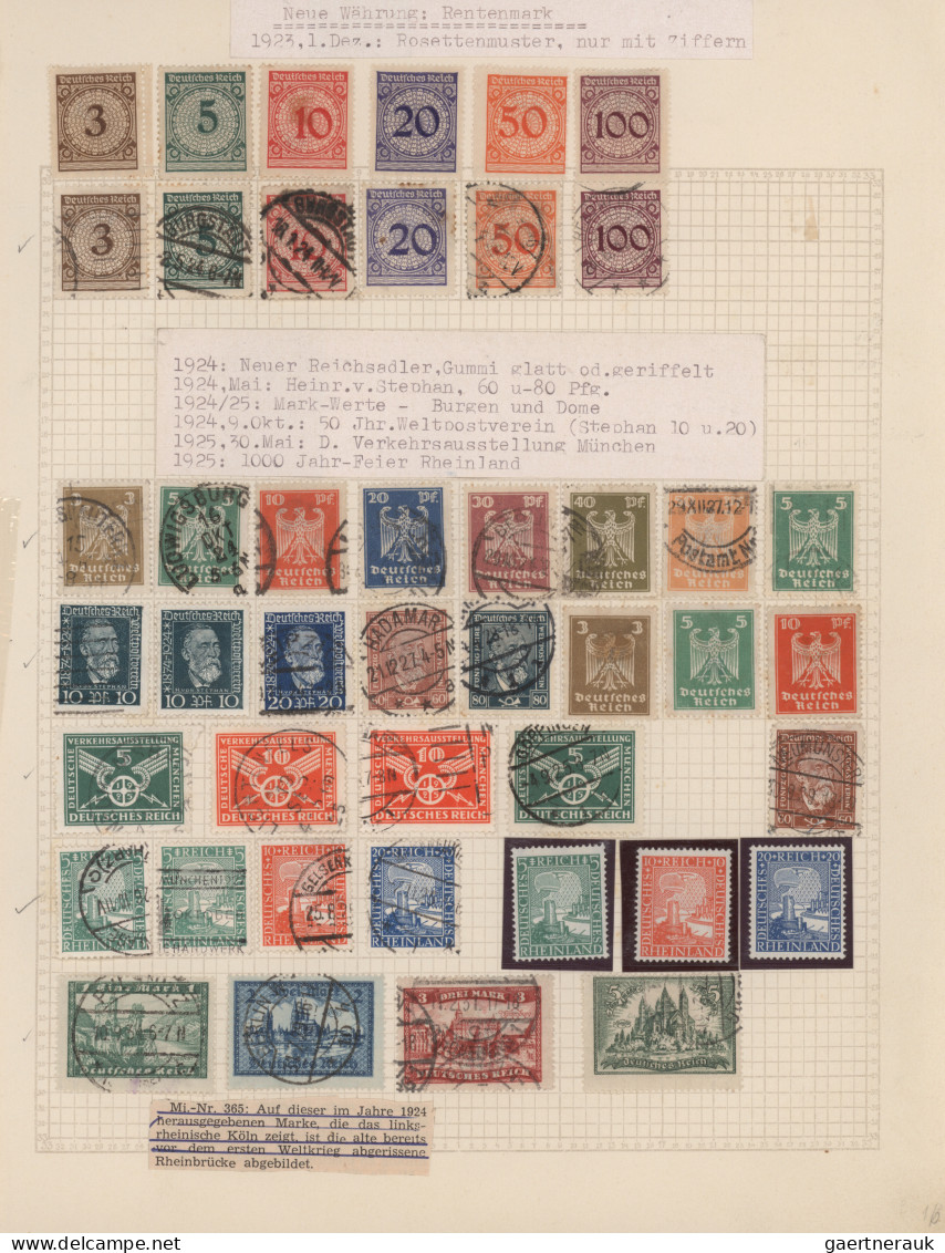 Deutschland: 1872/1958, Deutsches Reich Bis Bund, Ungebrauchte/ Postfrische Und - Sammlungen