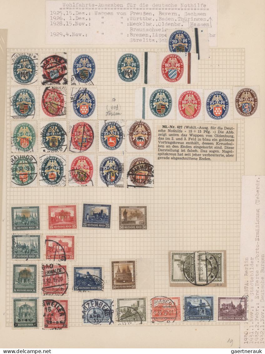 Deutschland: 1872/1958, Deutsches Reich Bis Bund, Ungebrauchte/ Postfrische Und - Collections