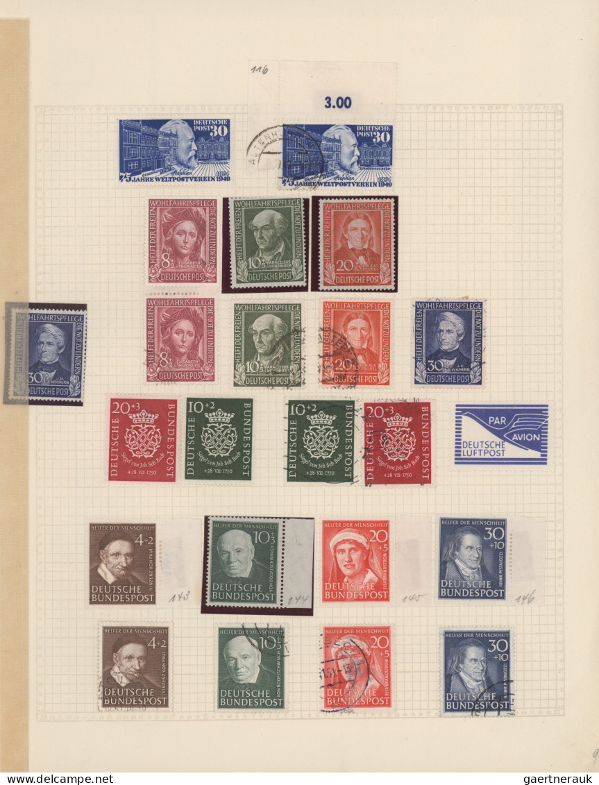 Deutschland: 1872/1958, Deutsches Reich Bis Bund, Ungebrauchte/ Postfrische Und - Collections