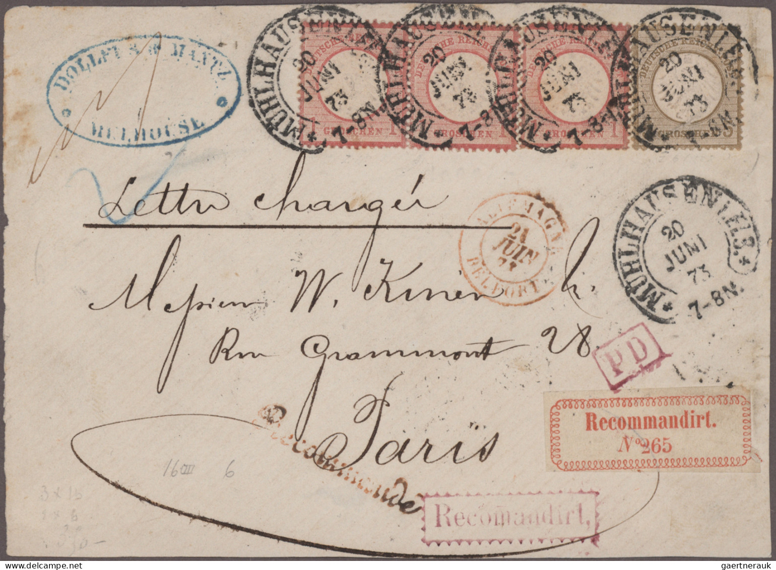 Deutschland: 1872 Ab, Schachtel Mit Mehreren Hundert Belegen Ab Altdeutschland - - Collections