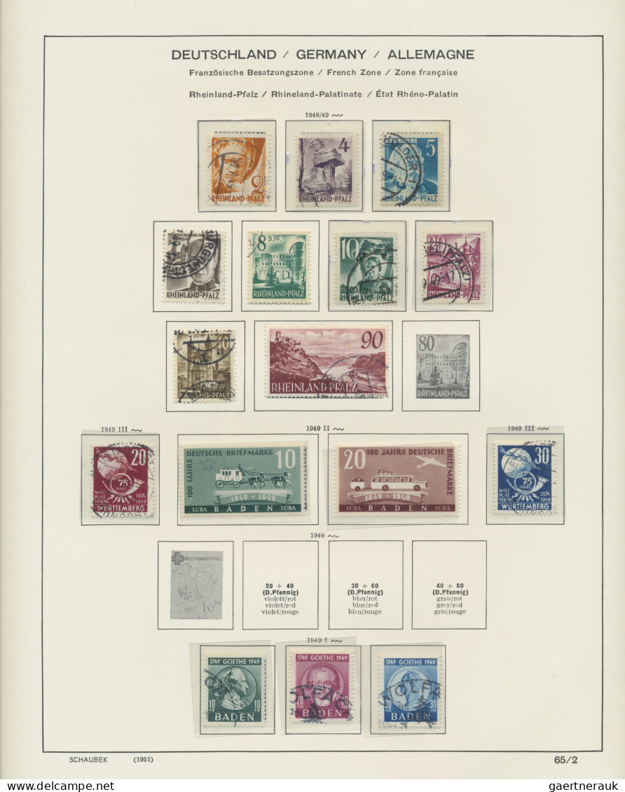 Deutschland: 1939/1959, Teilsammlungen Deutschland, Gemischt Gesammelt In Beiden - Colecciones