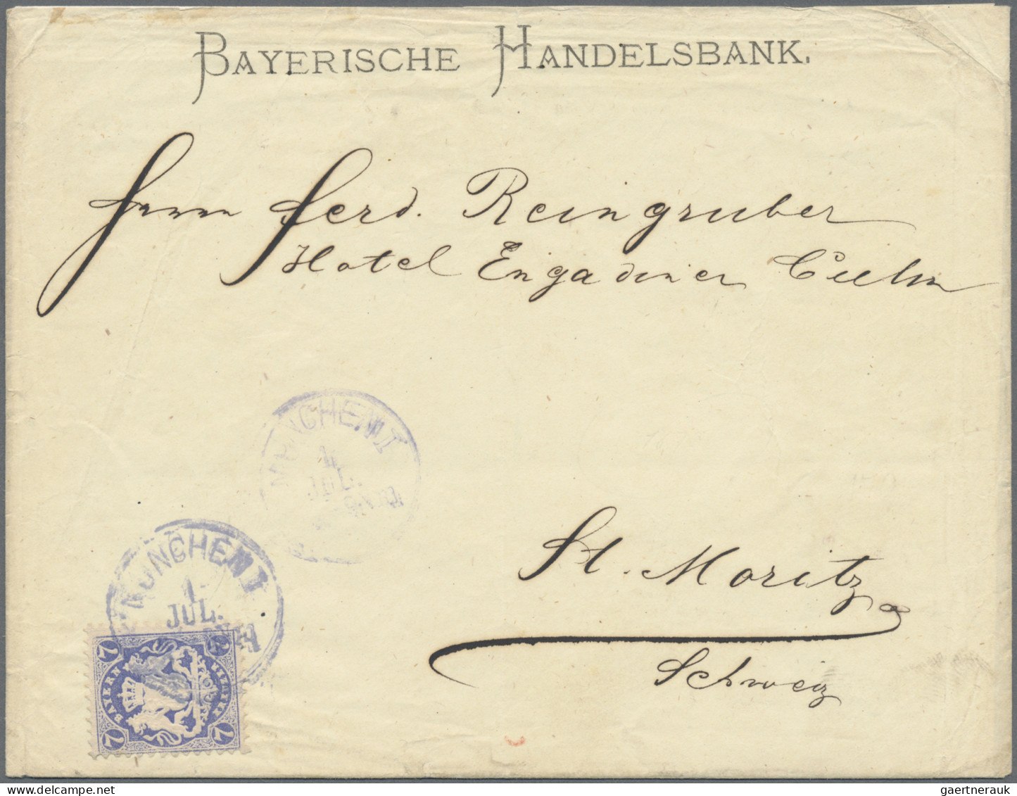 Deutschland: 1800/1955 Ca.: Posten Mit 46 Briefen, Ansichtskarten (meist Bayern) - Verzamelingen