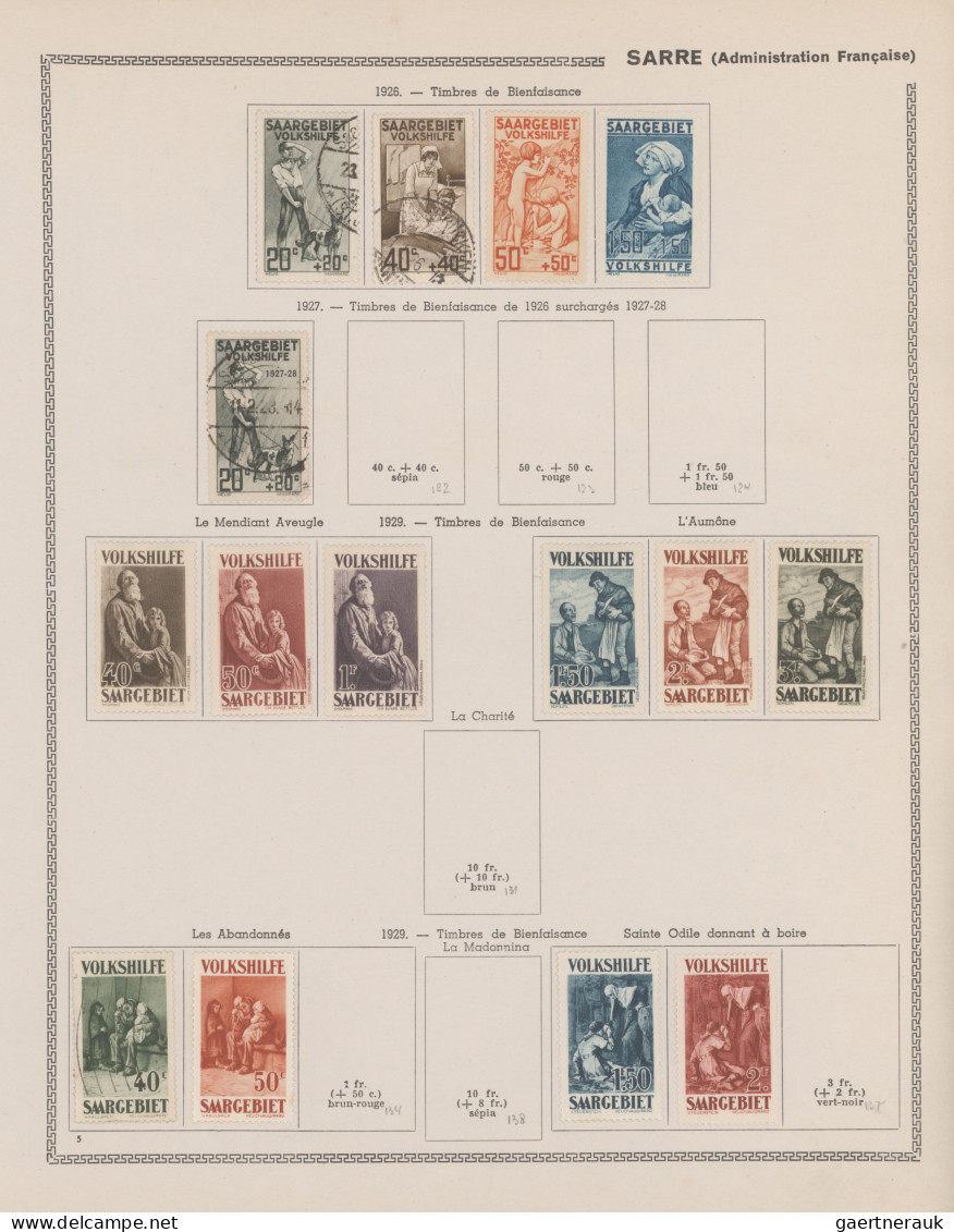 Deutschland: 1870/1959, Saubere Gestempelte Und Ungebrauchte Sammlung Der Frz. G - Collezioni
