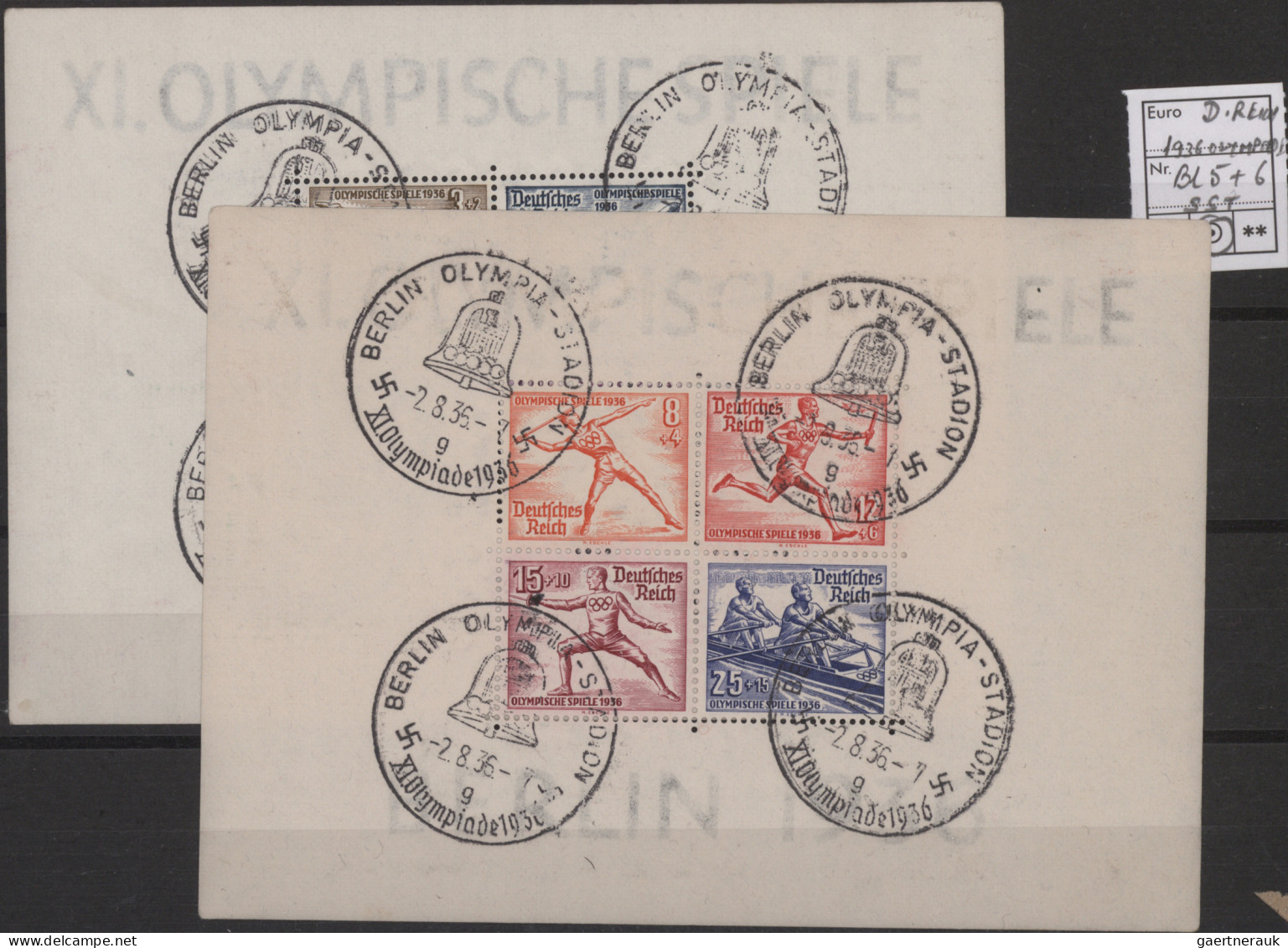Deutschland: 1872/2013 (ca.), Kleine Deutschland-Nachlasspartie Auf Steckkarten - Sammlungen
