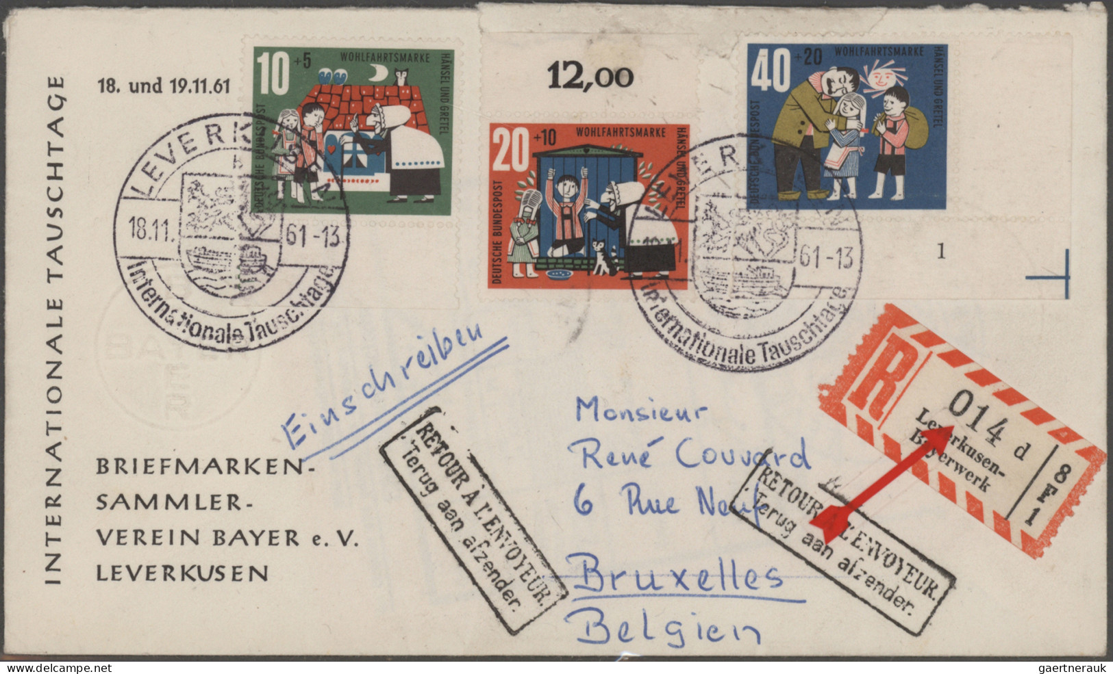 Deutschland: 1875/1945 (ca.), Nachlass-Partie Briefe-Posten Und Ansichtskarten A - Sammlungen