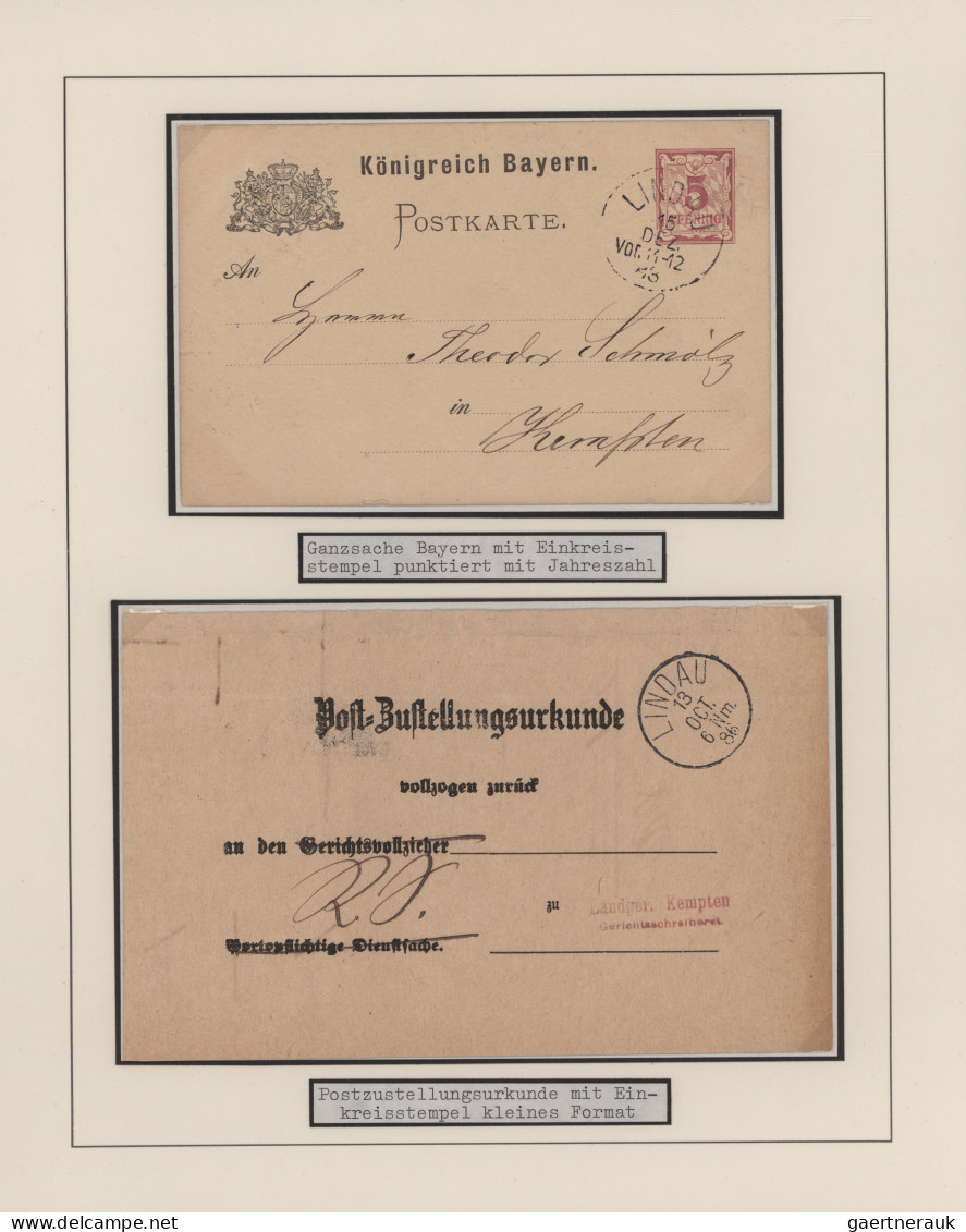 Heimat: Bayern: 1750/1950 (ca.), Prachtvolle Heimatsammlung mit 150 Karten und B