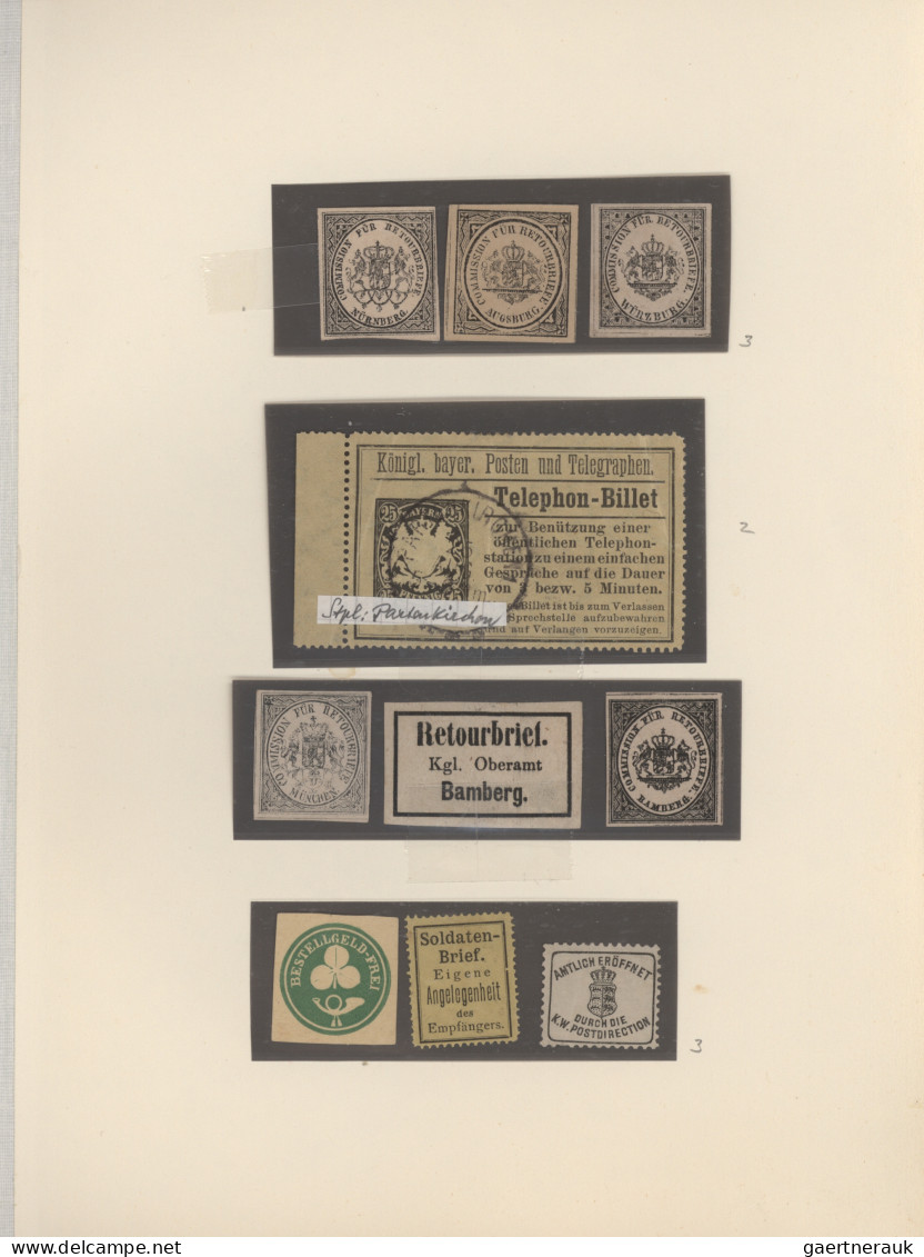 Altdeutschland: 1849 ab, Umfangreiche Sammlung mit einigen Schlüsselwerten wie B