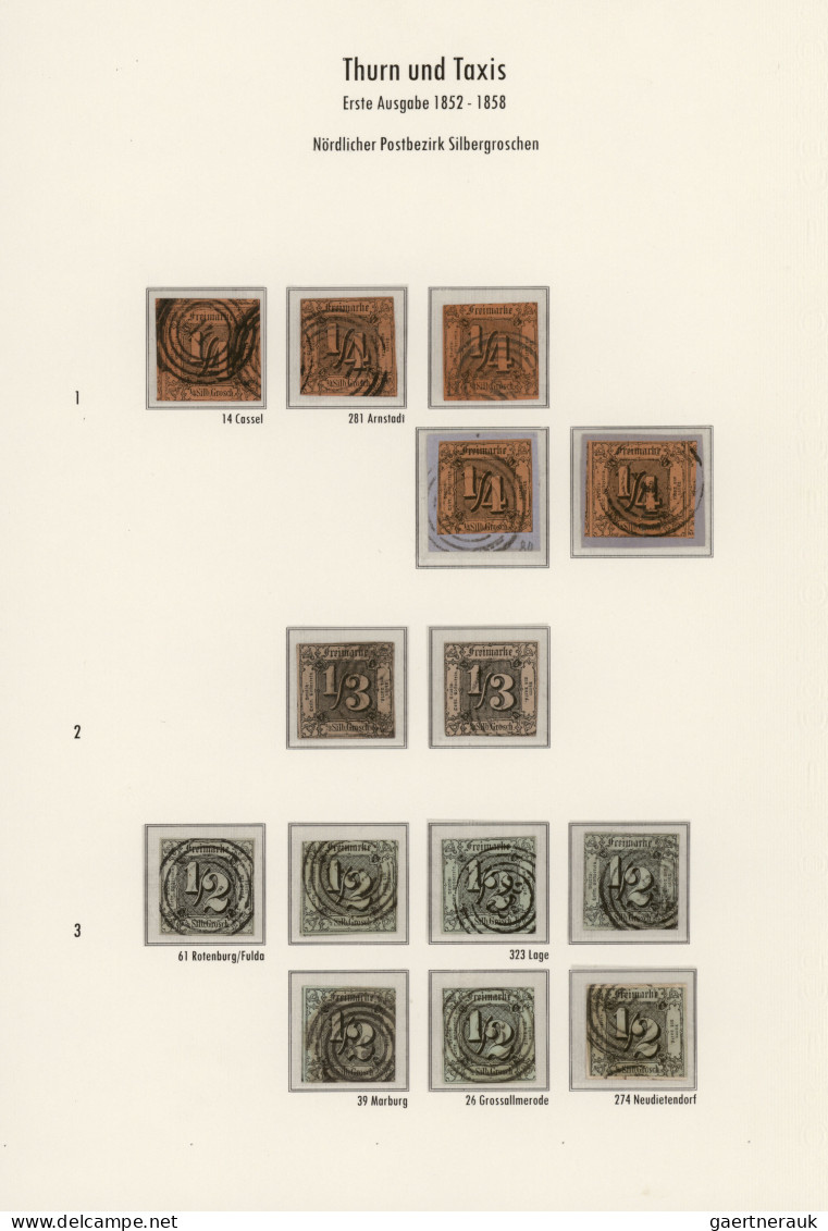 Altdeutschland: 1849/1875, Sehr Umfangreiche, Zumeist Gestempelte, Sorgfältig Au - Collections