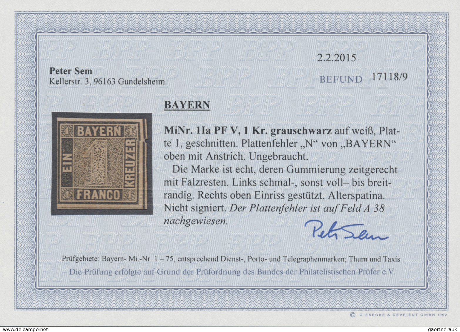 Altdeutschland: 1849/1873 (ca.), Schöne Ungebrauchte Sammlung Von Bayern-Württem - Sammlungen
