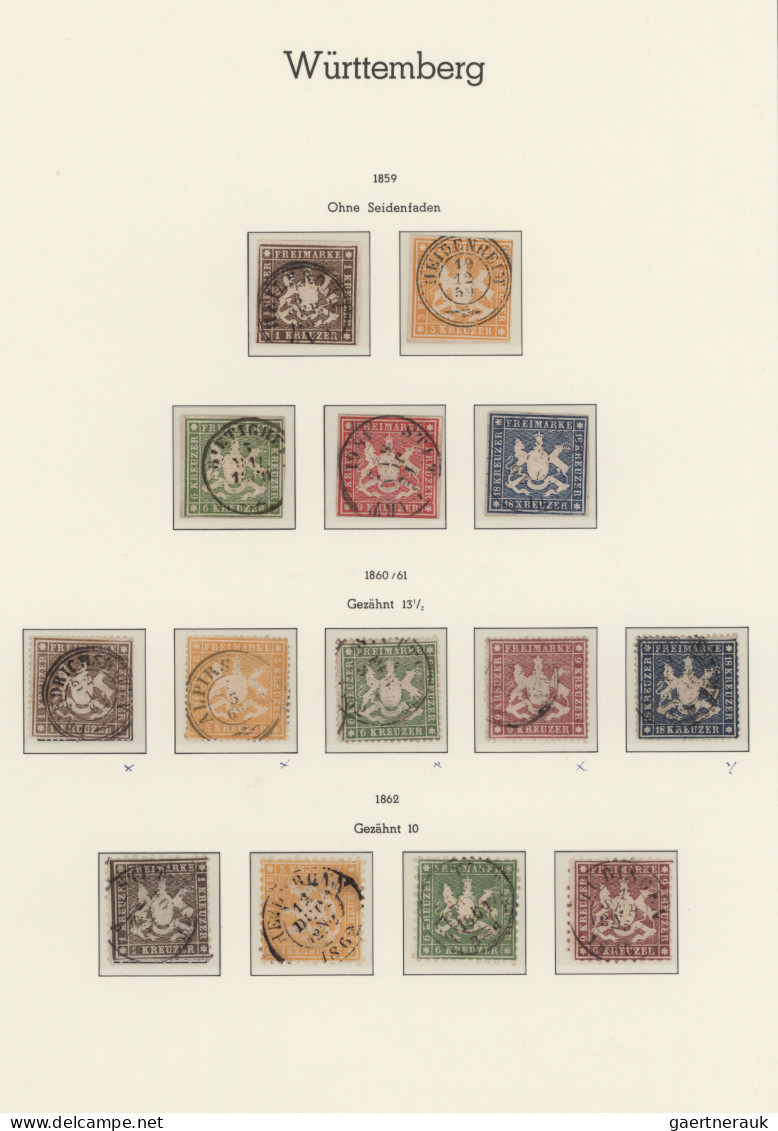 Altdeutschland: 1849/1872, schöne Kollektion der Altdeutschen Staaten von Baden