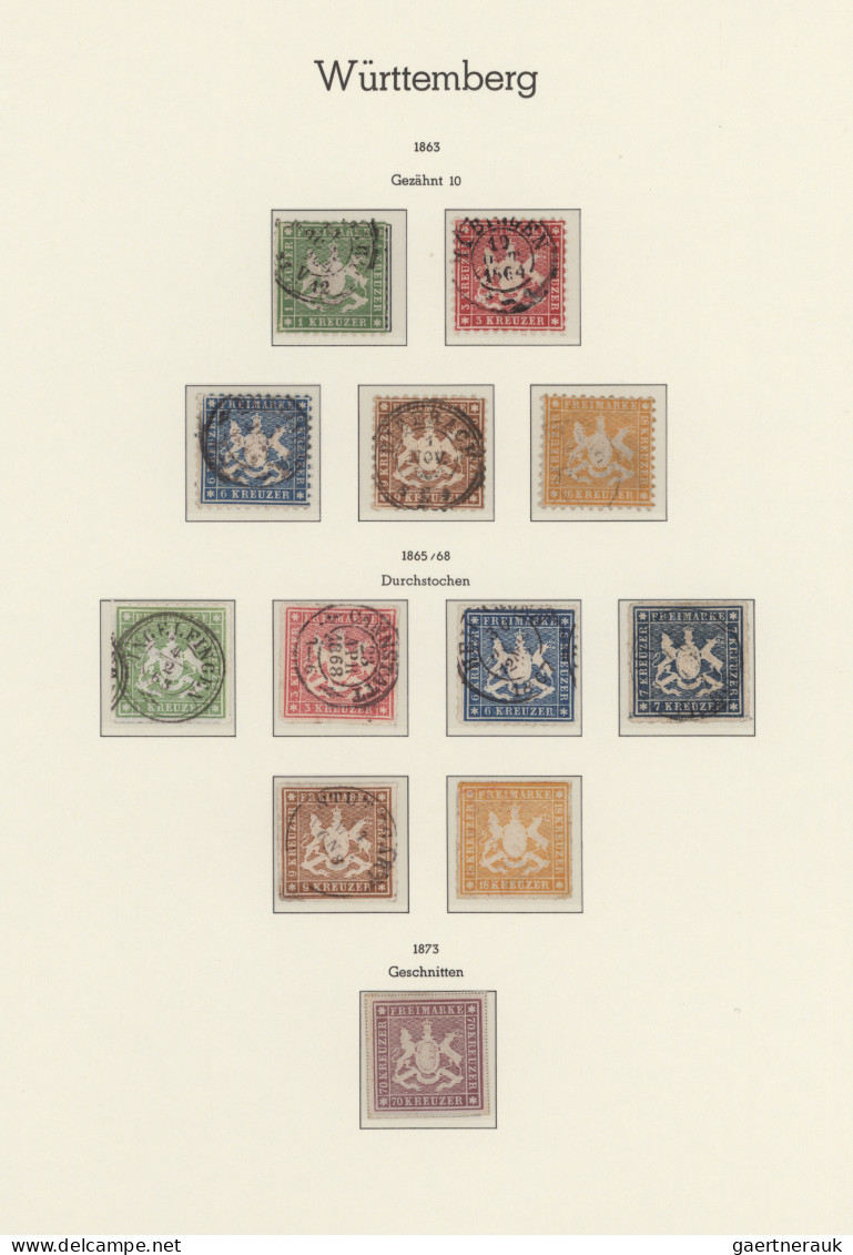 Altdeutschland: 1849/1872, schöne Kollektion der Altdeutschen Staaten von Baden