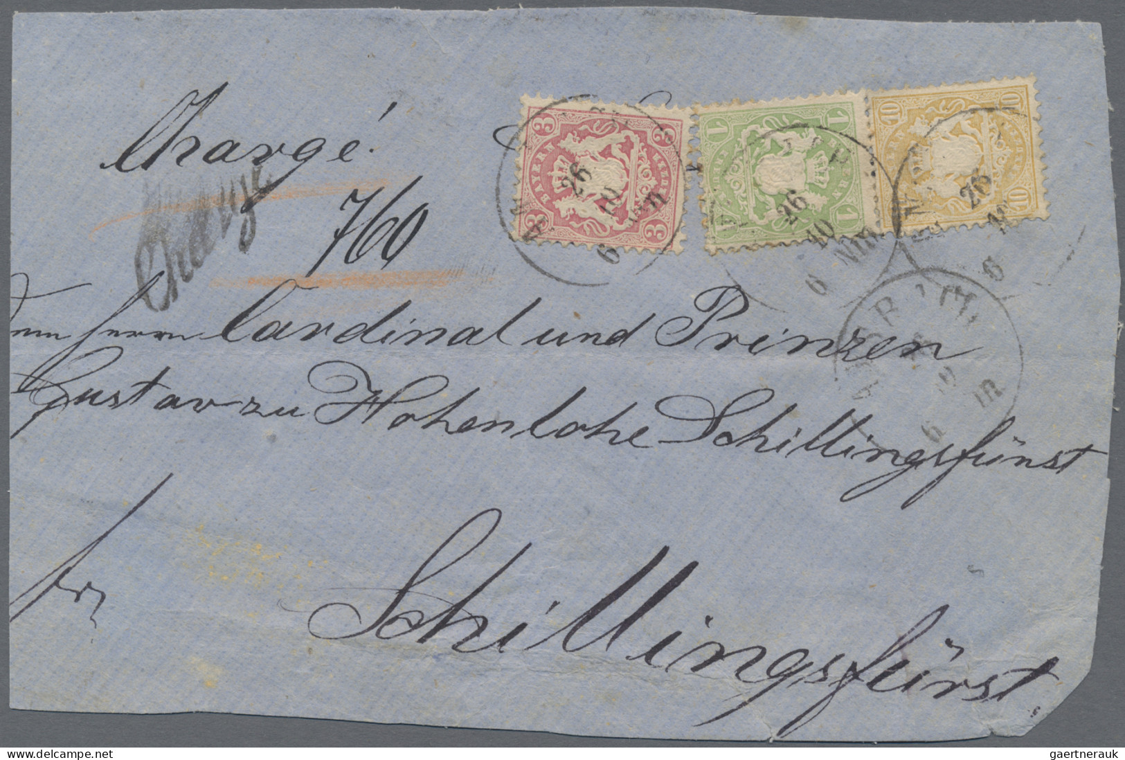Altdeutschland: 1865/1870 (ca.), Fundus Von Mehreren Hundert Belegen Mit Einigen - Verzamelingen