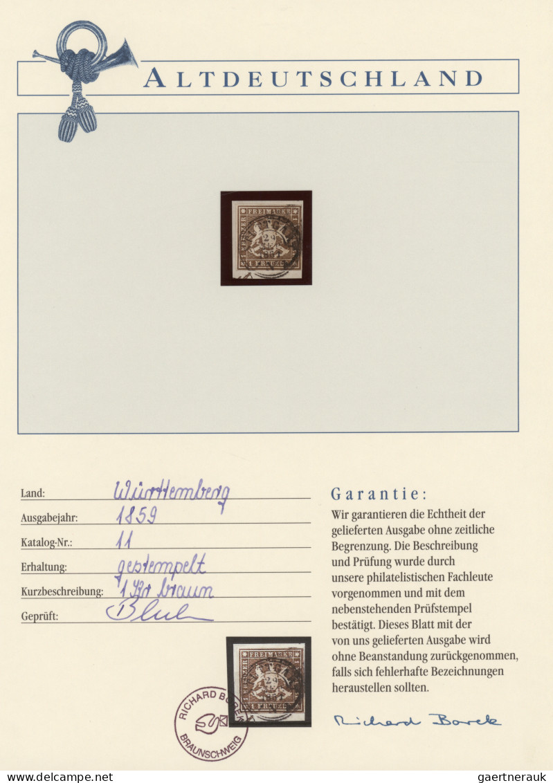 Altdeutschland: 1850/1923: Umfangreiche Sammlung Von Fast 600 Marken Und Wenigen - Colecciones