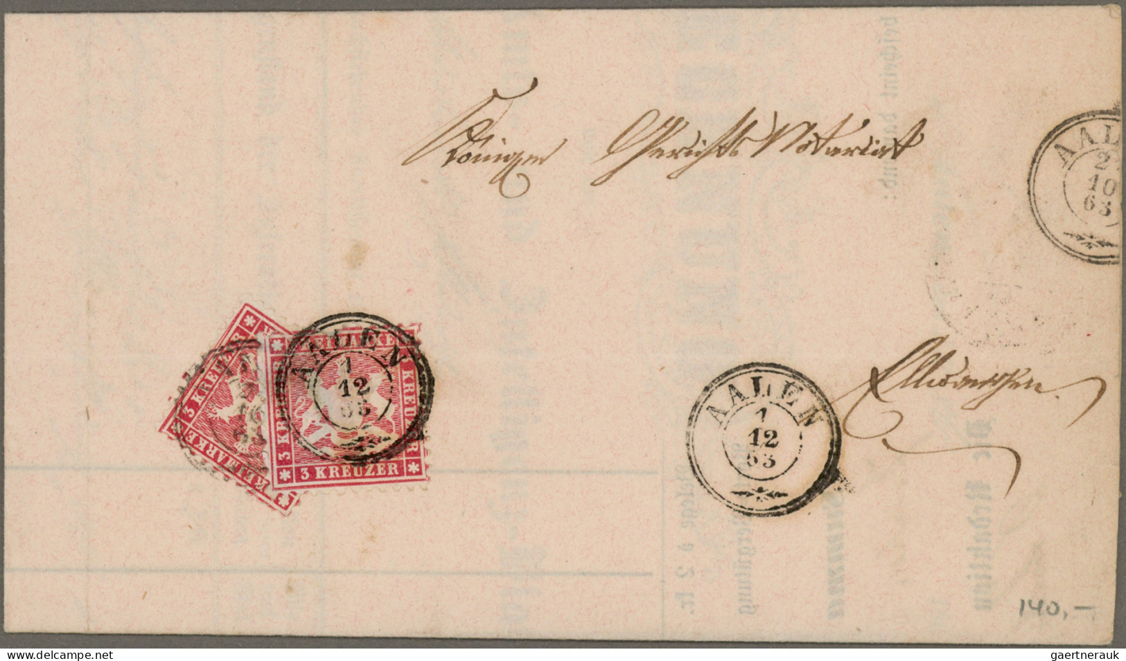 Altdeutschland: 1863/1867 (ca.), Interessante Partie Mit Ca. 30 Belegen Und Bess - Colecciones