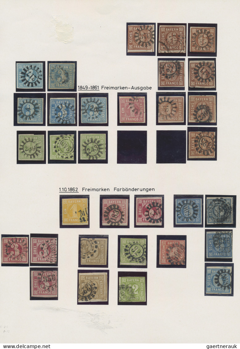 Altdeutschland: 1849/1920, Interessante Sammlung Auf Selbstgestalteten Blättern - Collezioni
