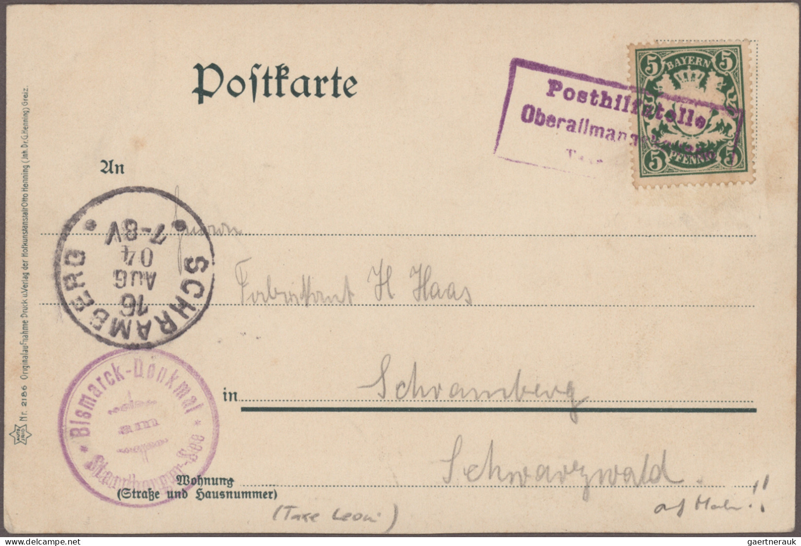 Bayern - Marken und Briefe: 1840/1919 (ca.), Sammlung von ca. 105 Briefen und Ka