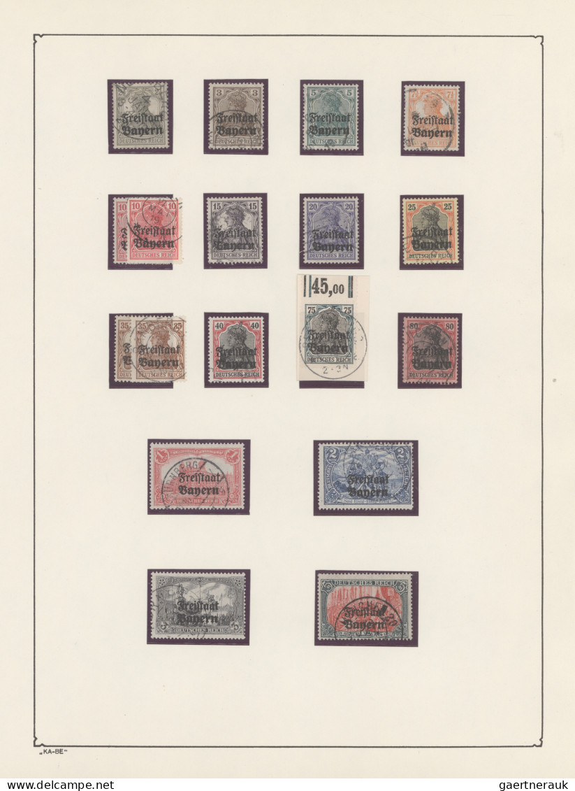 Bayern - Marken Und Briefe: 1849/1920, Kleine Sammlung Auf Losen Albumblättern B - Andere & Zonder Classificatie