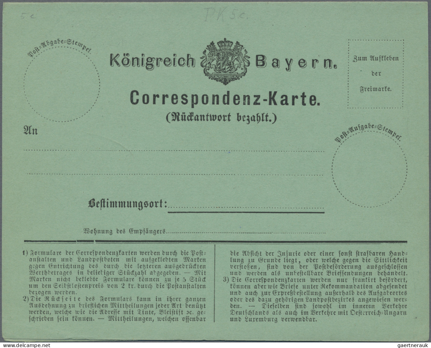 Bayern - Marken Und Briefe: 1856/1916, Saubere Partie Von 15 Ausgesuchten Belege - Sonstige & Ohne Zuordnung