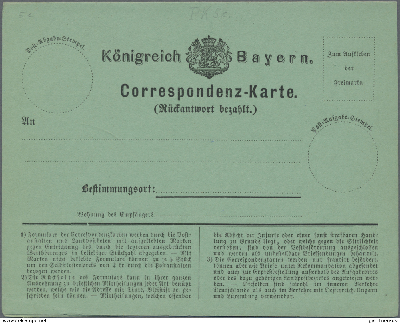 Bayern - Marken Und Briefe: 1856/1916, Saubere Partie Von 15 Ausgesuchten Belege - Otros & Sin Clasificación