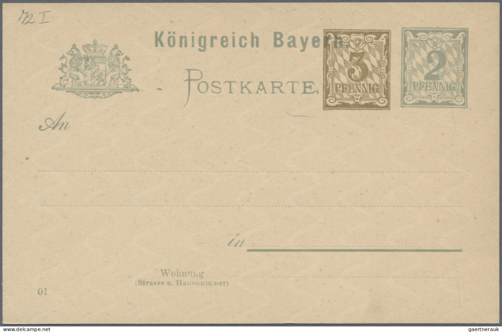 Bayern - Marken und Briefe: 1856/1916, saubere Partie von 15 ausgesuchten Belege