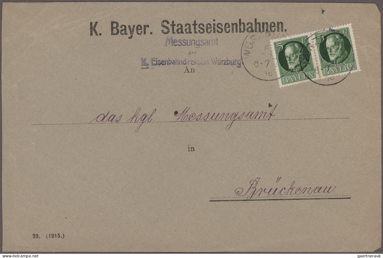 Bayern - Marken Und Briefe: 1870/1920 (ca.), Posten Mit über 400 Briefen Und Kar - Altri & Non Classificati