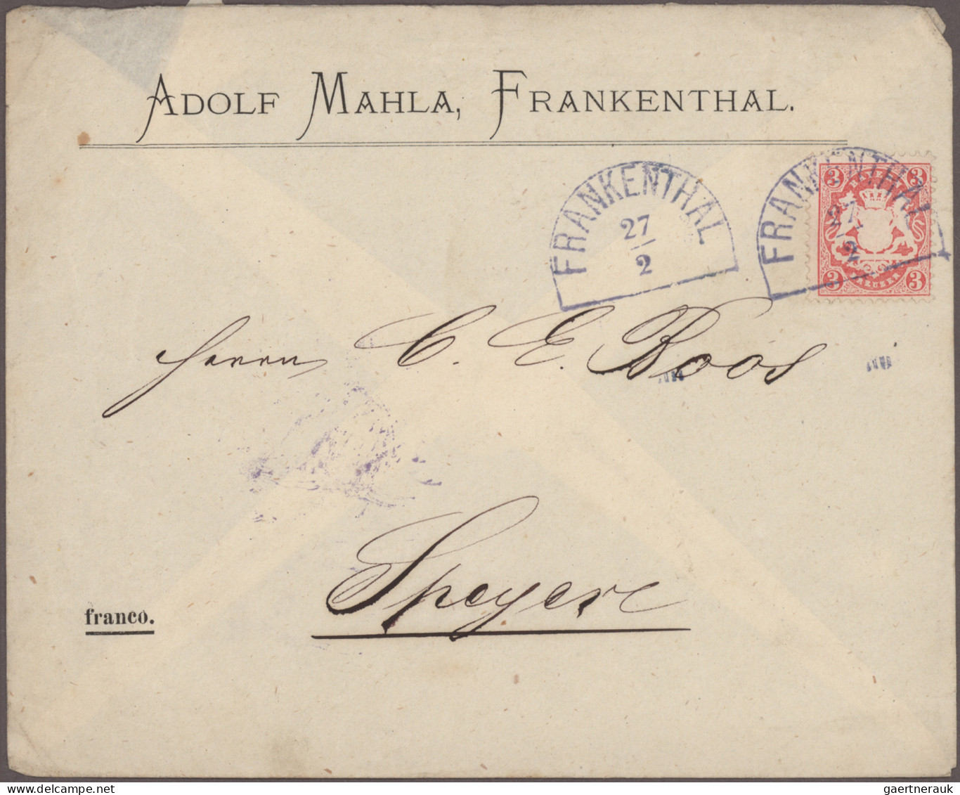 Bayern - Marken Und Briefe: 1870/1920 (ca.), Posten Mit über 400 Briefen Und Kar - Sonstige & Ohne Zuordnung