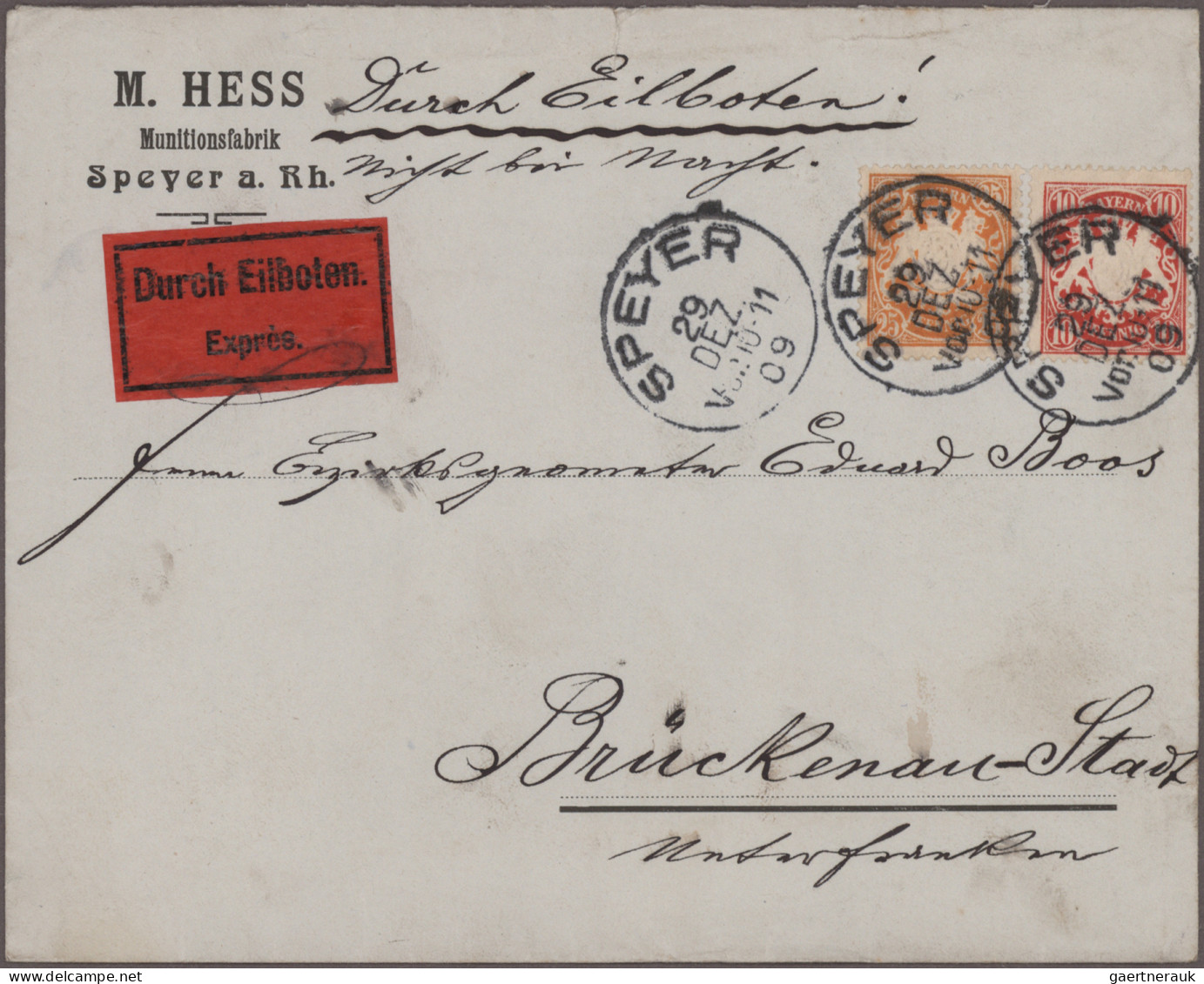 Bayern - Marken Und Briefe: 1870/1920 (ca.), Posten Mit über 400 Briefen Und Kar - Sonstige & Ohne Zuordnung