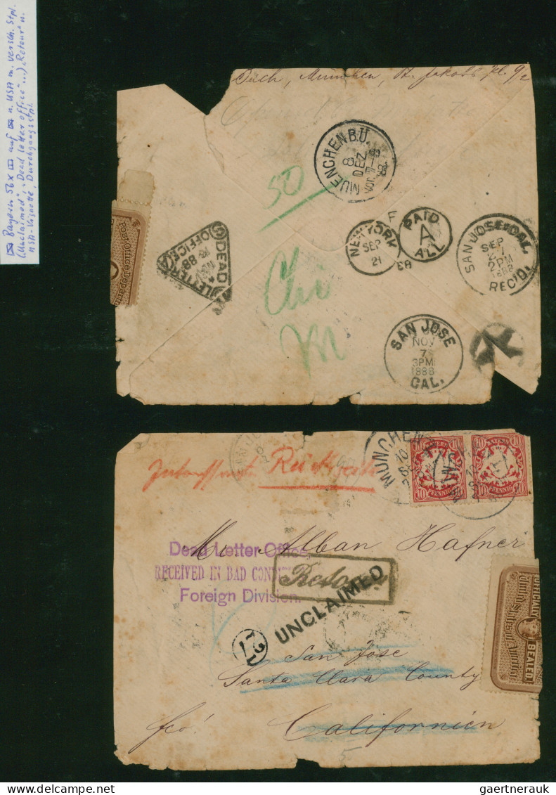 Bayern - Marken Und Briefe: 1870/1920 (ca.), Vielseitige Belege-Sammlung Im Ring - Other & Unclassified