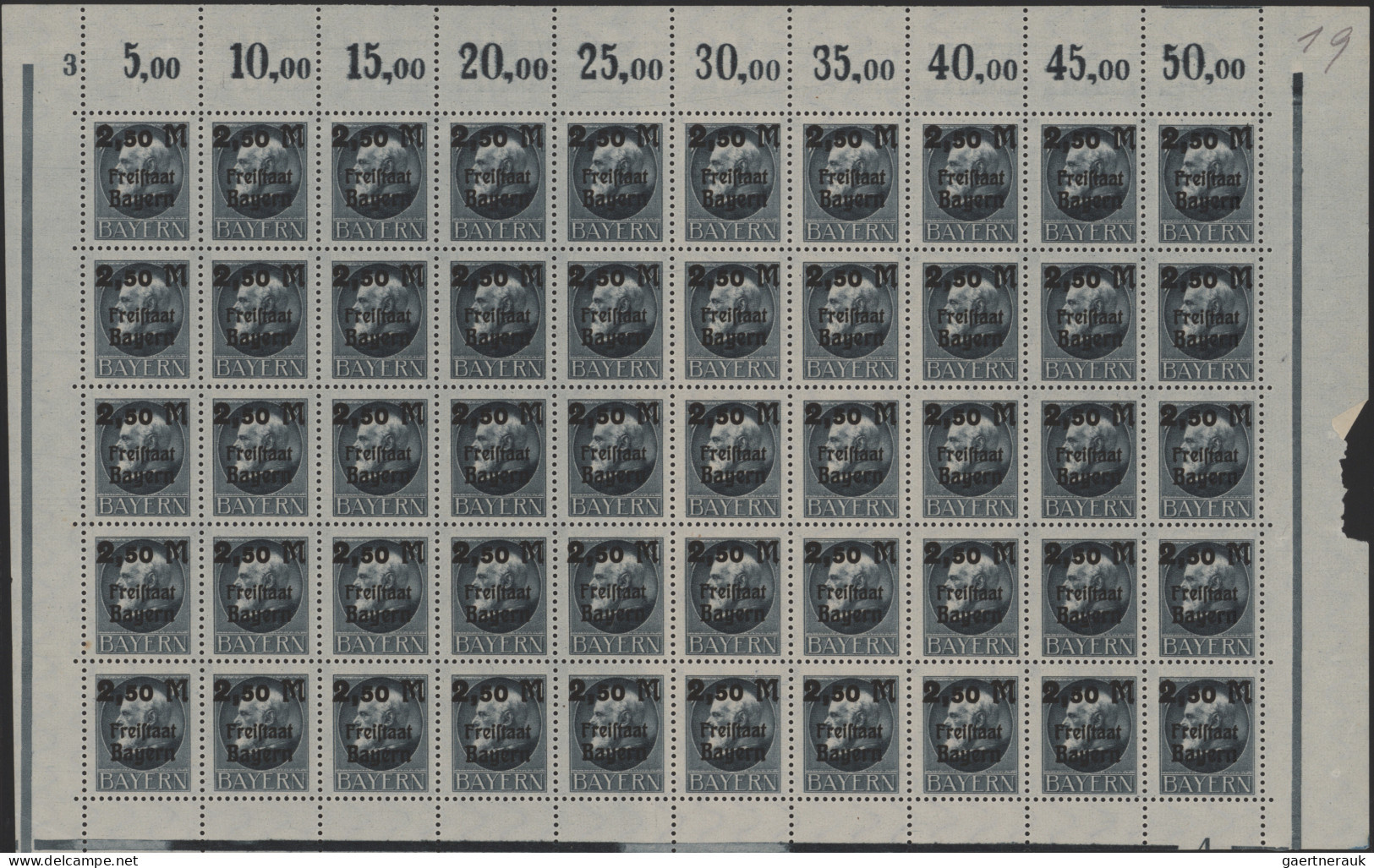 Bayern - Marken Und Briefe: 1875/1920 (ca.), Meist Postfrischer, Ein Wenig Geste - Other & Unclassified