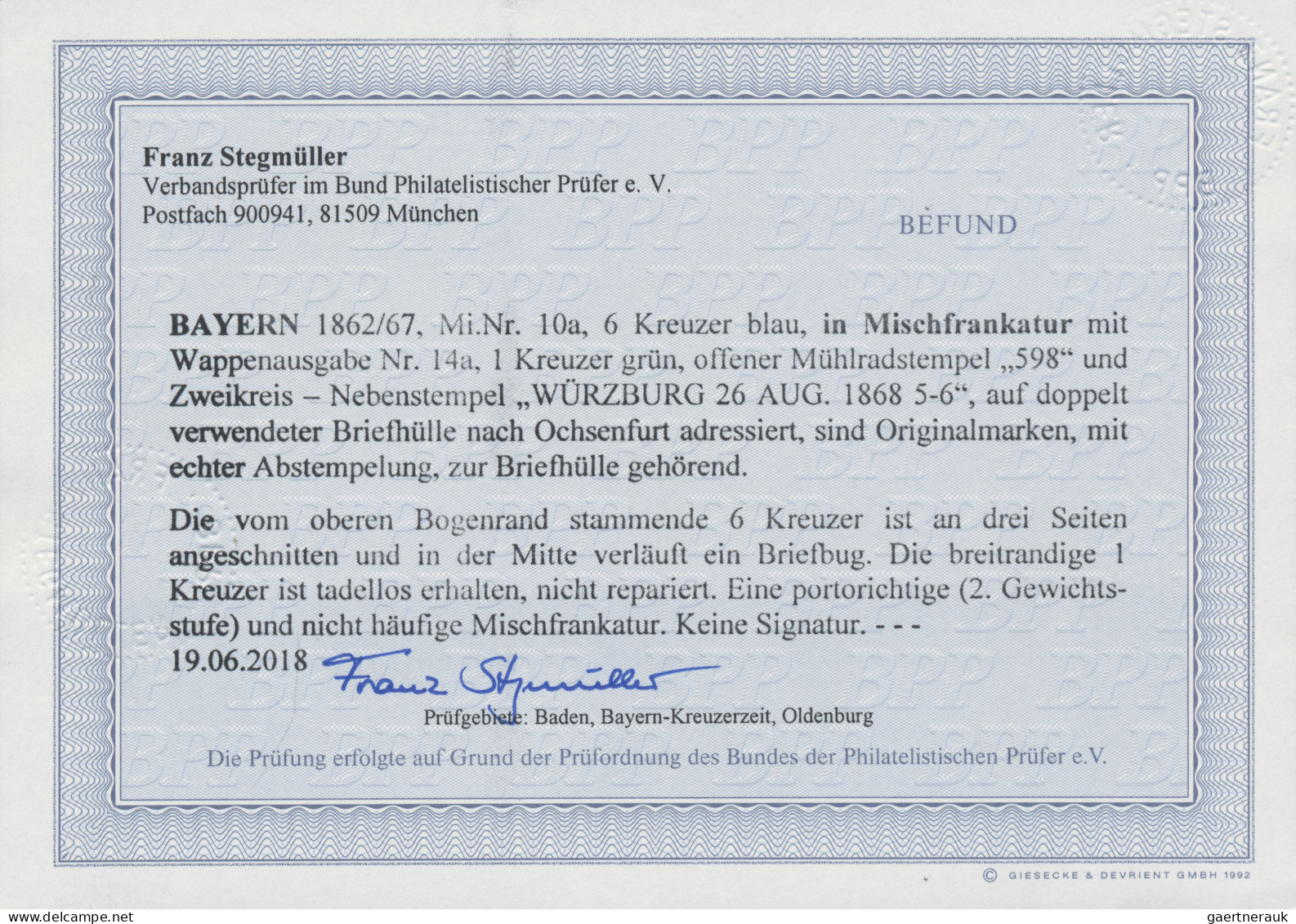 Bayern - Marken Und Briefe: Reizvoller Posten 'Bayern' Ab Vorphila Mit Vielen Se - Other & Unclassified