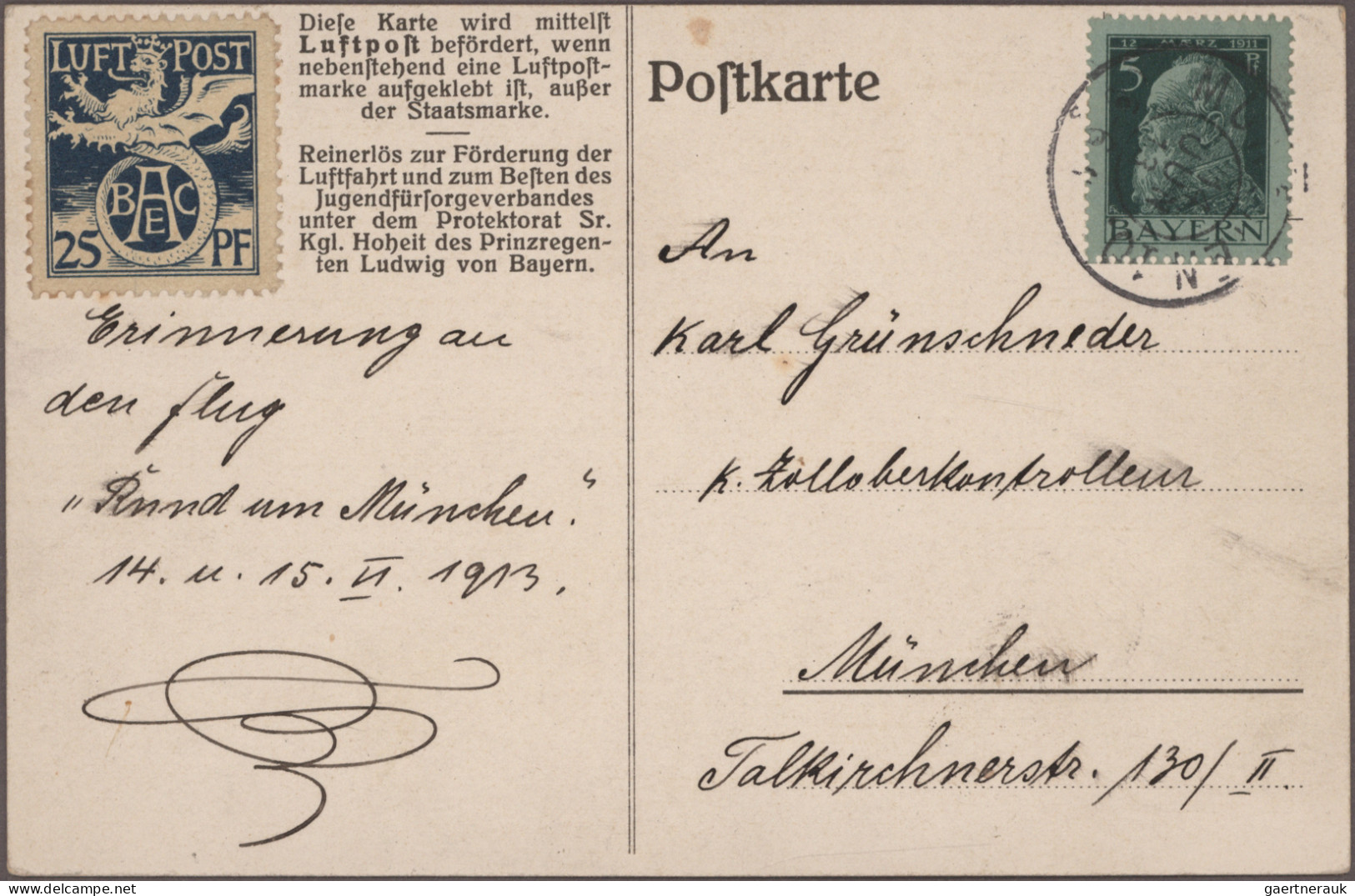 Bayern - Ganzsachen: 1880/1920 (ca.), Partie von ca. 120 gebrauchten und ungebra