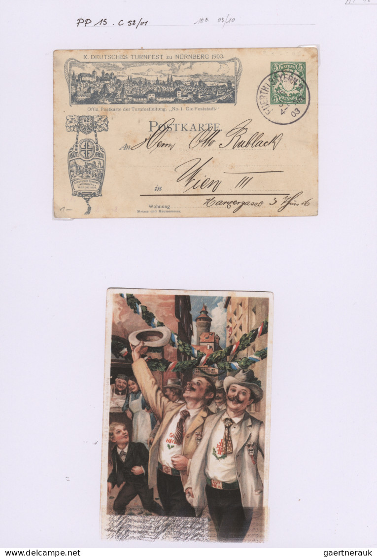 Bayern - Privatganzsachen: 1874/1920, Sammlung Von Ca. 147 Gebrauchten Und Ungeb - Autres & Non Classés