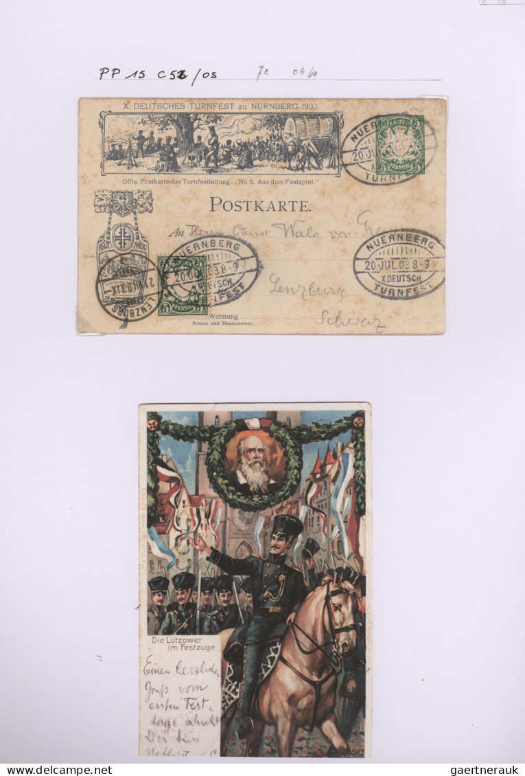 Bayern - Privatganzsachen: 1874/1920, Sammlung von ca. 147 gebrauchten und ungeb