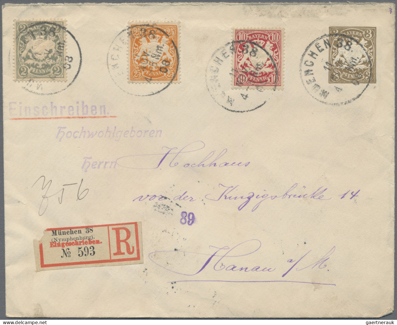 Bayern - Privatganzsachen: 1890/1915, Partie Von 16 Meist Gebrauchten Privatganz - Other & Unclassified