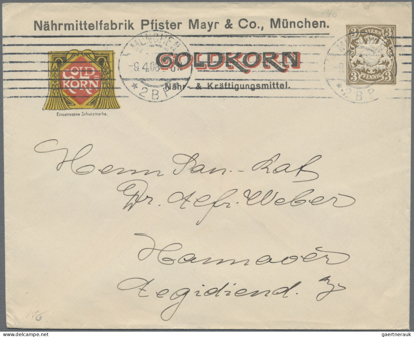Bayern - Privatganzsachen: 1890/1915, Partie Von 16 Meist Gebrauchten Privatganz - Altri & Non Classificati
