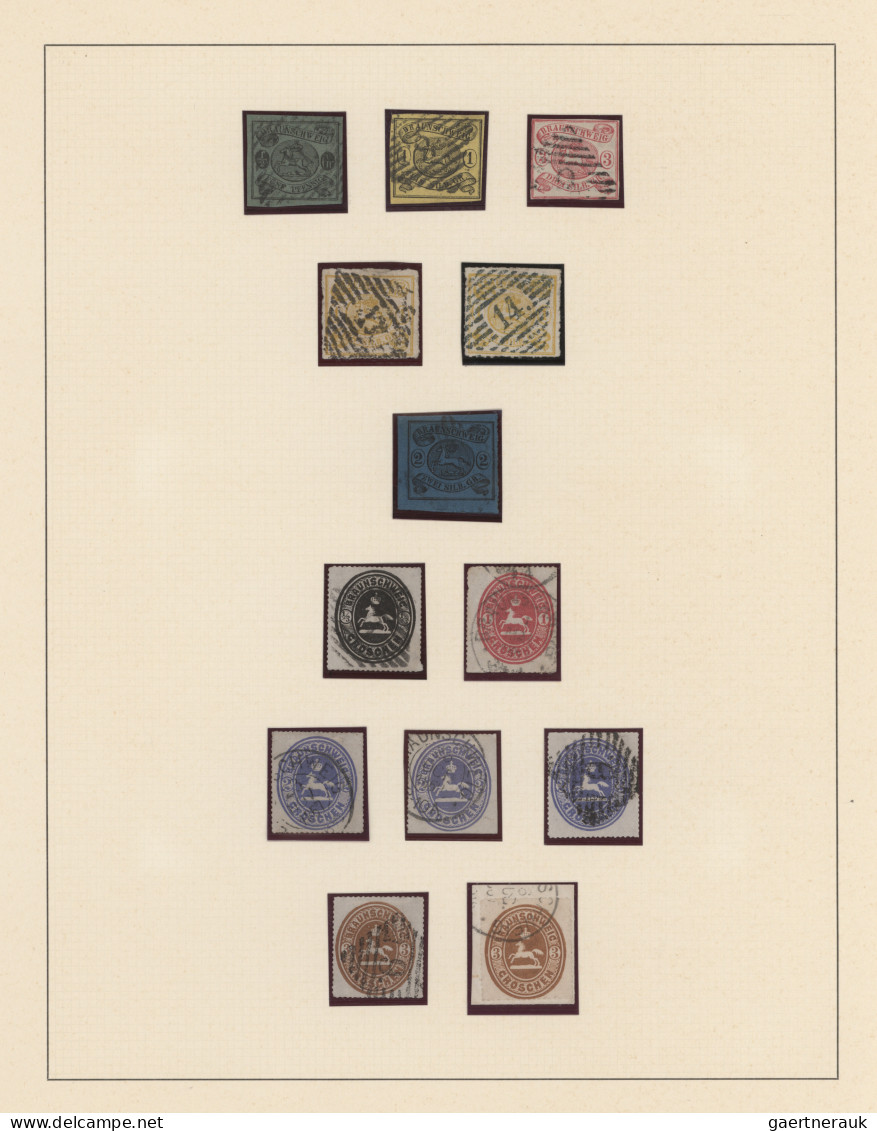 Braunschweig - Marken Und Briefe: 1852/1865, Saubere Gestempelte Sammlung Von 29 - Brunswick
