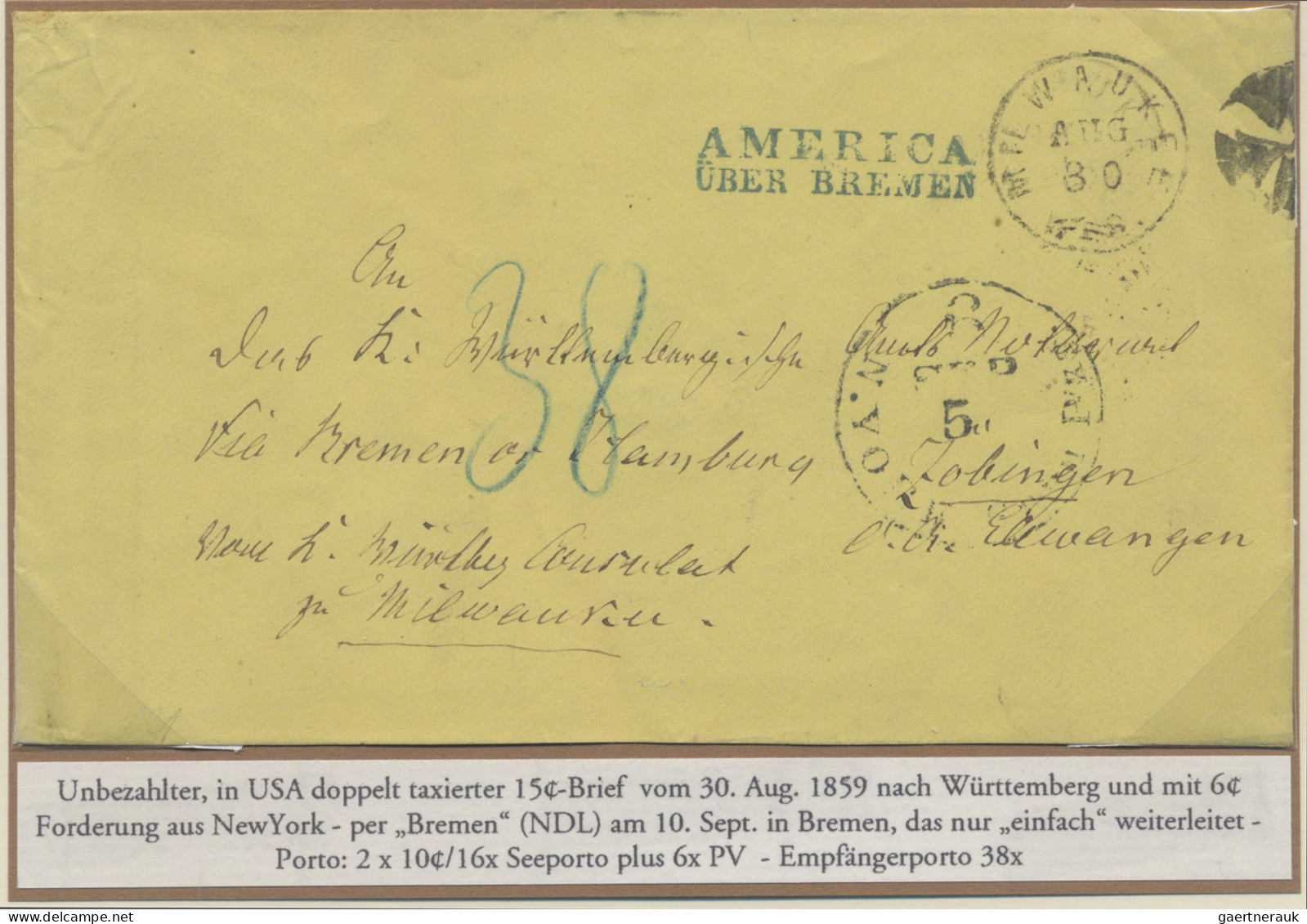 Bremen - Marken Und Briefe: 1857/1870, Attraktiv Aufgemachte Sammlung Von Ca. 70 - Bremen