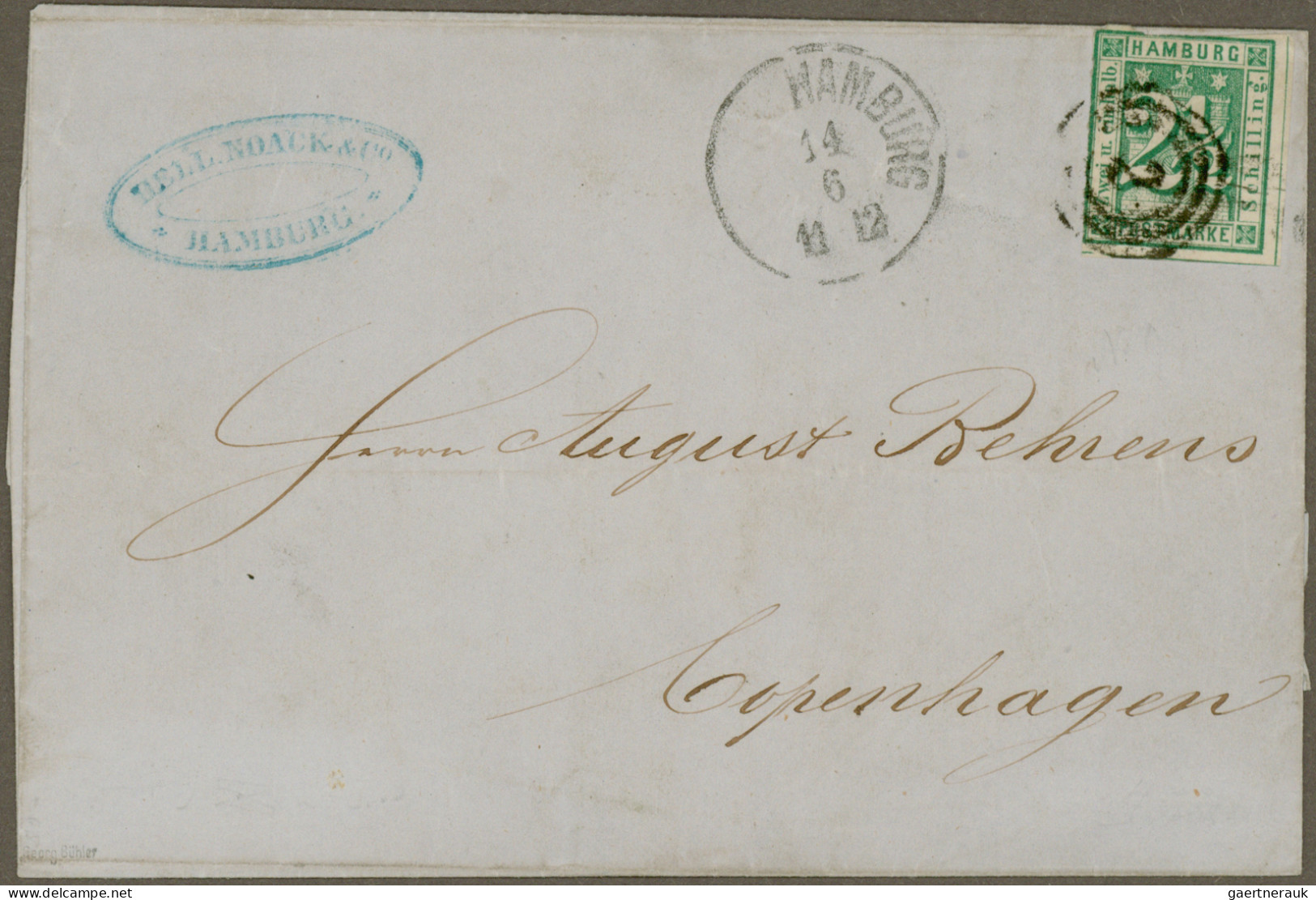 Hamburg - Marken Und Briefe: 1859/1864 (ca.), LOT Mit 21 Belegen Ab Vorphila (da - Hamburg (Amburgo)