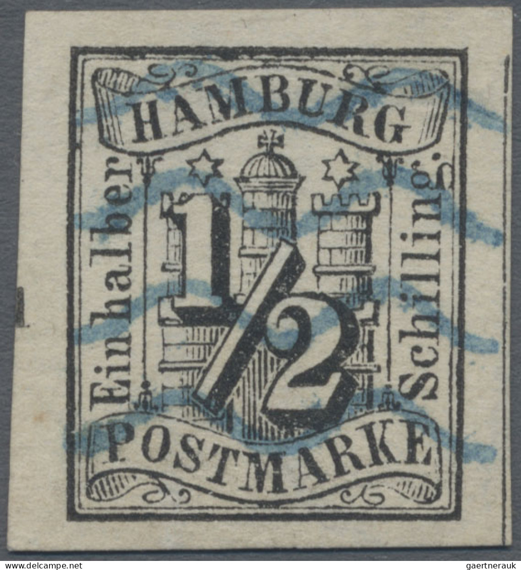 Hamburg - Marken Und Briefe: 1859/1866, 19 Herausragende Einzelstücke In Erstkla - Hamburg